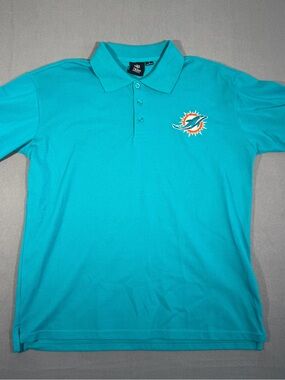 Miami Dolphins NFL Team Apparel Polo Shirt Large